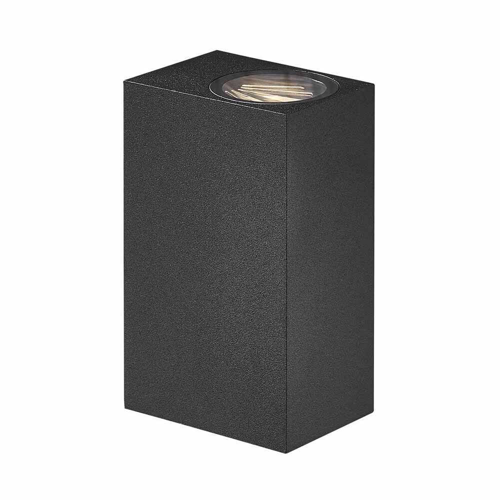 Nordlux Aplique de exterior LED 2x6,50W negro rectangular