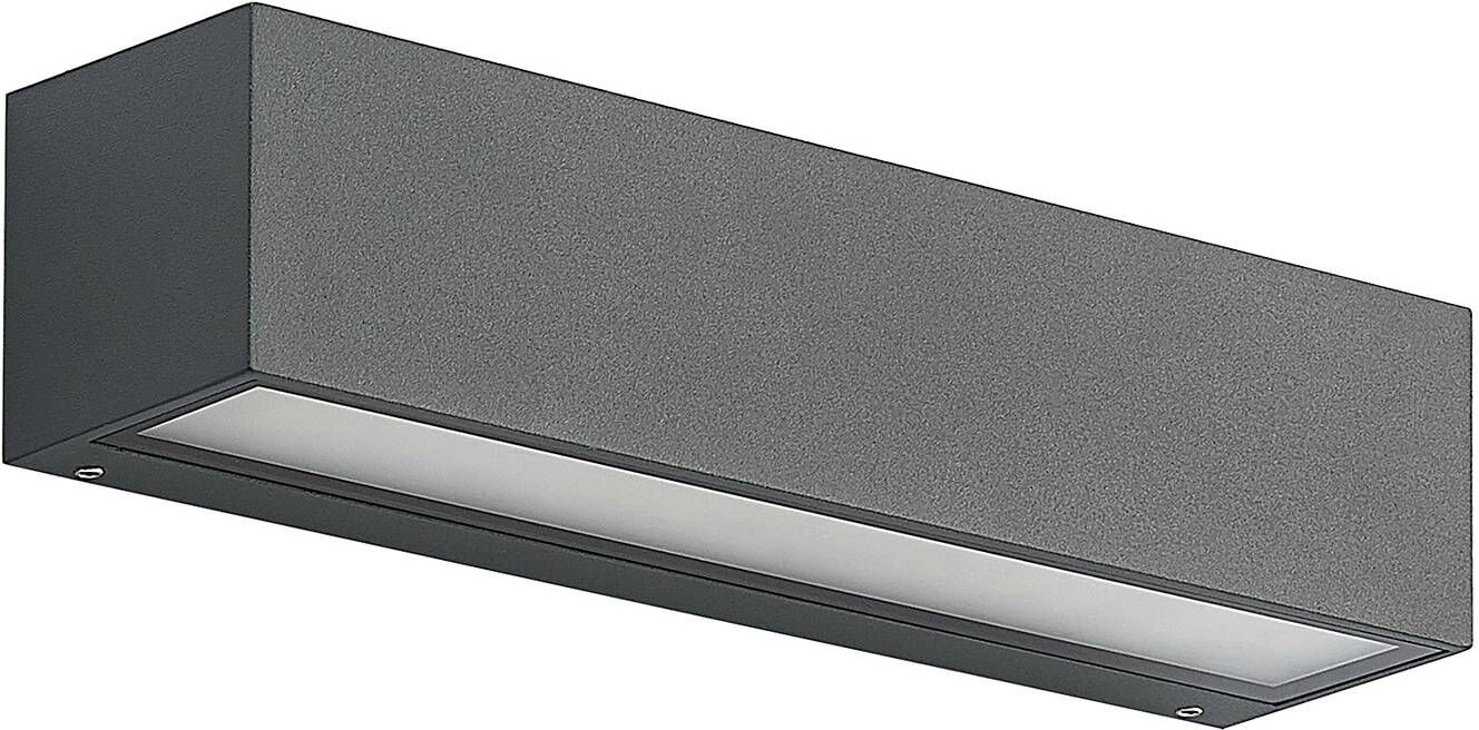 Arcchio Lámpara de pared led exterior de aluminio negro