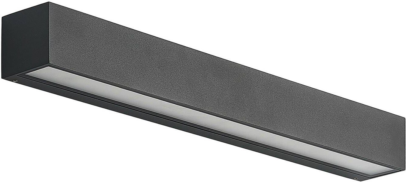 Arcchio Lámpara de pared led exterior de aluminio negro