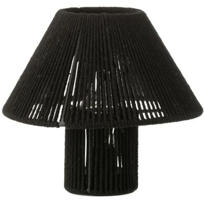 J-line Lámpara led de algodón negro 21.2x21.2x18.7 cm J-line Lámpara led de algodón negro 21.2x21.2x18.7 cm