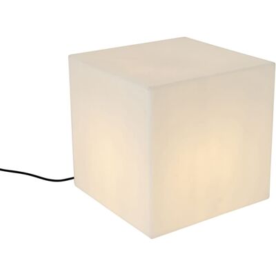 QAZQA - Nura - Blanco Cuadrado 38cm - LED A60 IP44 - Lámpara exterior QAZQA - Nura - Blanco Cuadrado 38cm - LED A60 IP44 - Lámpara exterior