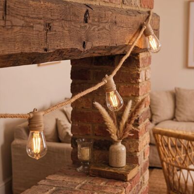 LUMISKY Luces solares de cadena beige 15m LUMISKY Luces solares de cadena beige 15m