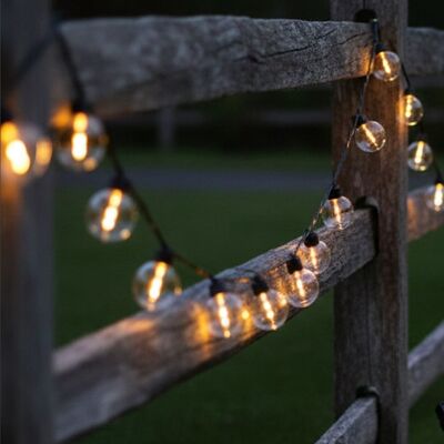 LUMISKY Juego de 2 luces solares de cadena transparente 40m LUMISKY Juego de 2 luces solares de cadena transparente 40m