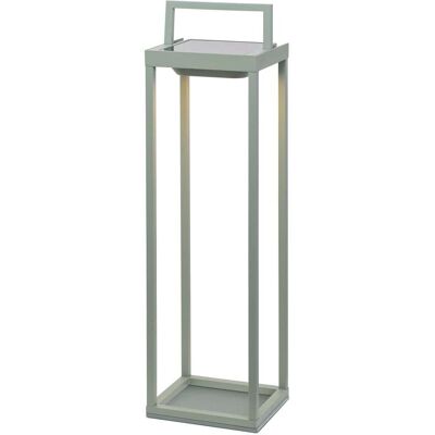 Farol solar zafferano con sensor verde salvia 2w 56,4 cm Farol solar zafferano con sensor verde salvia 2w 56,4 cm