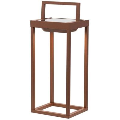 Farol solar zafferano de 2w, sensor crepuscular, color corten, 37,3 cm Farol solar zafferano de 2w, sensor crepuscular, color corten, 37,3 cm