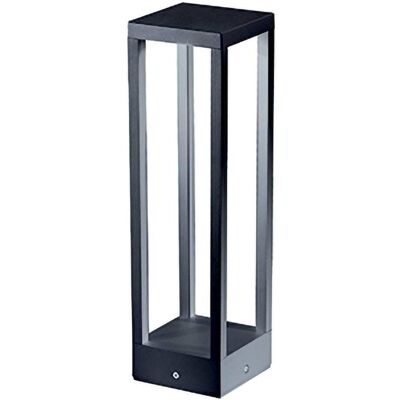 Poste de jardín led gris oscuro 15w 3000k zafferano Poste de jardín led gris oscuro 15w 3000k zafferano