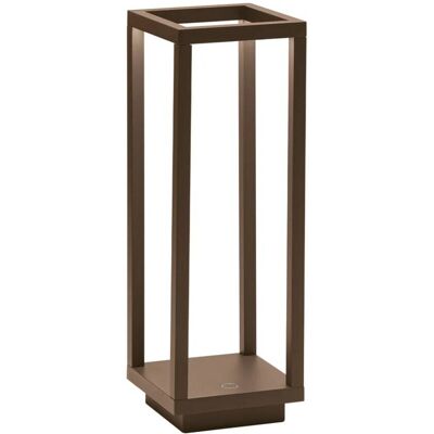 Farol de mesa led zafferano de aluminio corten a pilas 2,2w ip54 Farol de mesa led zafferano de aluminio corten a pilas 2,2w ip54