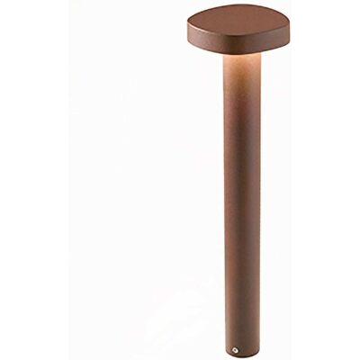 Baliza led zafferano en aluminio color corten 7w 3000k 70 cm Baliza led zafferano en aluminio color corten 7w 3000k 70 cm