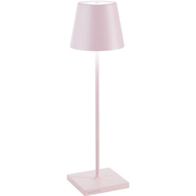 Lámpara de mesa led zafferano recargable rosa ip65 para exterior Lámpara de mesa led zafferano recargable rosa ip65 para exterior