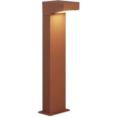 Baliza zafferano corten de aluminio 13w 3000k 13x15x50 cm Baliza zafferano corten de aluminio 13w 3000k 13x15x50 cm