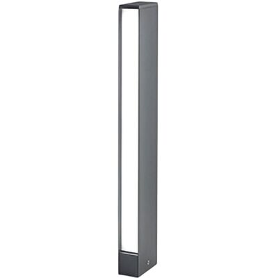 Baliza exterior zafferano aluminio gris oscuro 14w 3000k ip54 60,5 cm Baliza exterior zafferano aluminio gris oscuro 14w 3000k ip54 60,5 cm