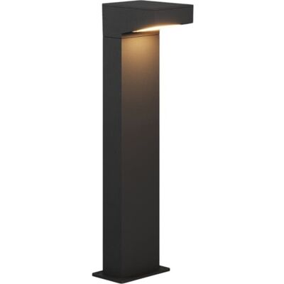 Baliza zafferano negro aluminio led 13w h50 cm Baliza zafferano negro aluminio led 13w h50 cm