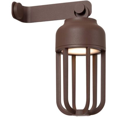 Lucide Lámpara de pared de aluminio con 1 led integrado, marrón óxido Lucide Lámpara de pared de aluminio con 1 led integrado, marrón óxido
