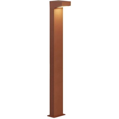 Zafferano Baliza de aluminio corten, led 13w, 3000k, 90 cm Zafferano Baliza de aluminio corten, led 13w, 3000k, 90 cm