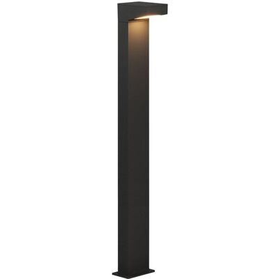 Baliza zafferano led asimétrica negra 13w 3000k 90 cm Baliza zafferano led asimétrica negra 13w 3000k 90 cm