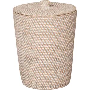 Wanda Collection Cubo de basura para cuarto de baño de fibra vegetal