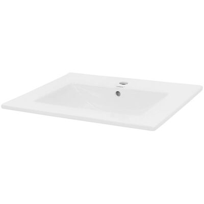 Lavabo Rectangular de Cerámica ECD Germany - 610x465x175 mm Lavabo Rectangular de Cerámica ECD Germany - 610x465x175 mm