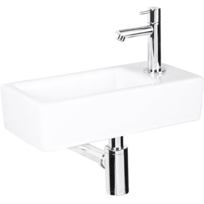 Differnz Helios Conjunto de Fuente de Cerámica para Pared - Accesorios para Inodoro Differnz Helios Conjunto de Fuente de Cerámica para Pared - Accesorios para Inodoro