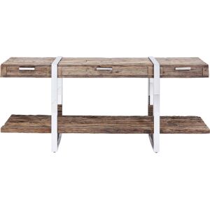 Kare Design Consola madera reciclada 180x46cm marrón