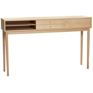 Hübsch Consola de madera beige con cajones