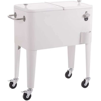 LDK GARDEN Nevera porta hielo fresh blanca de 56l LDK GARDEN Nevera porta hielo fresh blanca de 56l