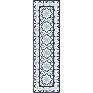 Hidraulik Alfombra vinilo avenir blue azules 80x280