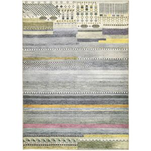 The Deco Factory Alfombra estampado azteca gris topo 160x230