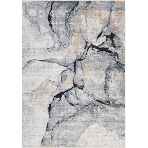 Surya Alfombra abstracta moderna marfil/gris 120x170