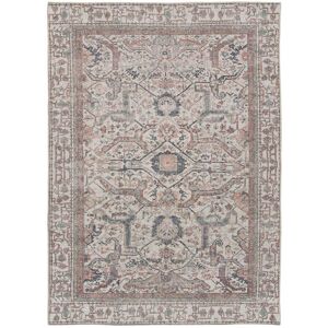 Atticgo Alfombra vintage lavable en color terra, 200X290 cm