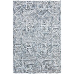 Safavieh Alfombra lana azul/marfil 60 x 90