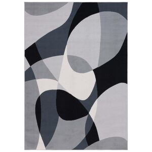 Safavieh Alfombra poliéster gris/negro marfil 120 x 180