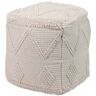 Adda Home Puff beige de tela 40x40x40cm