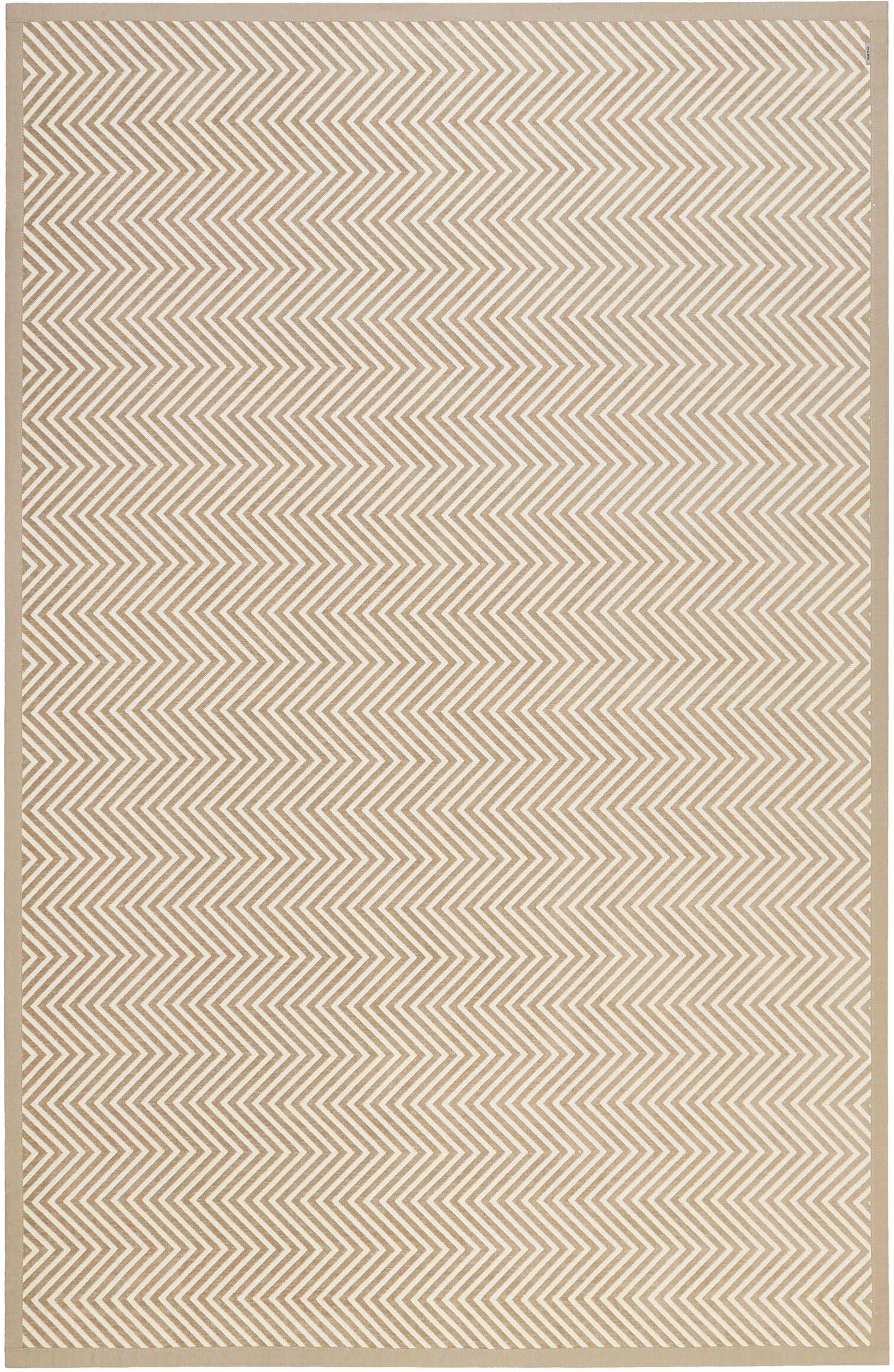 Esprit Alfombra de pasillo tejida reversible beige y arena 80x300