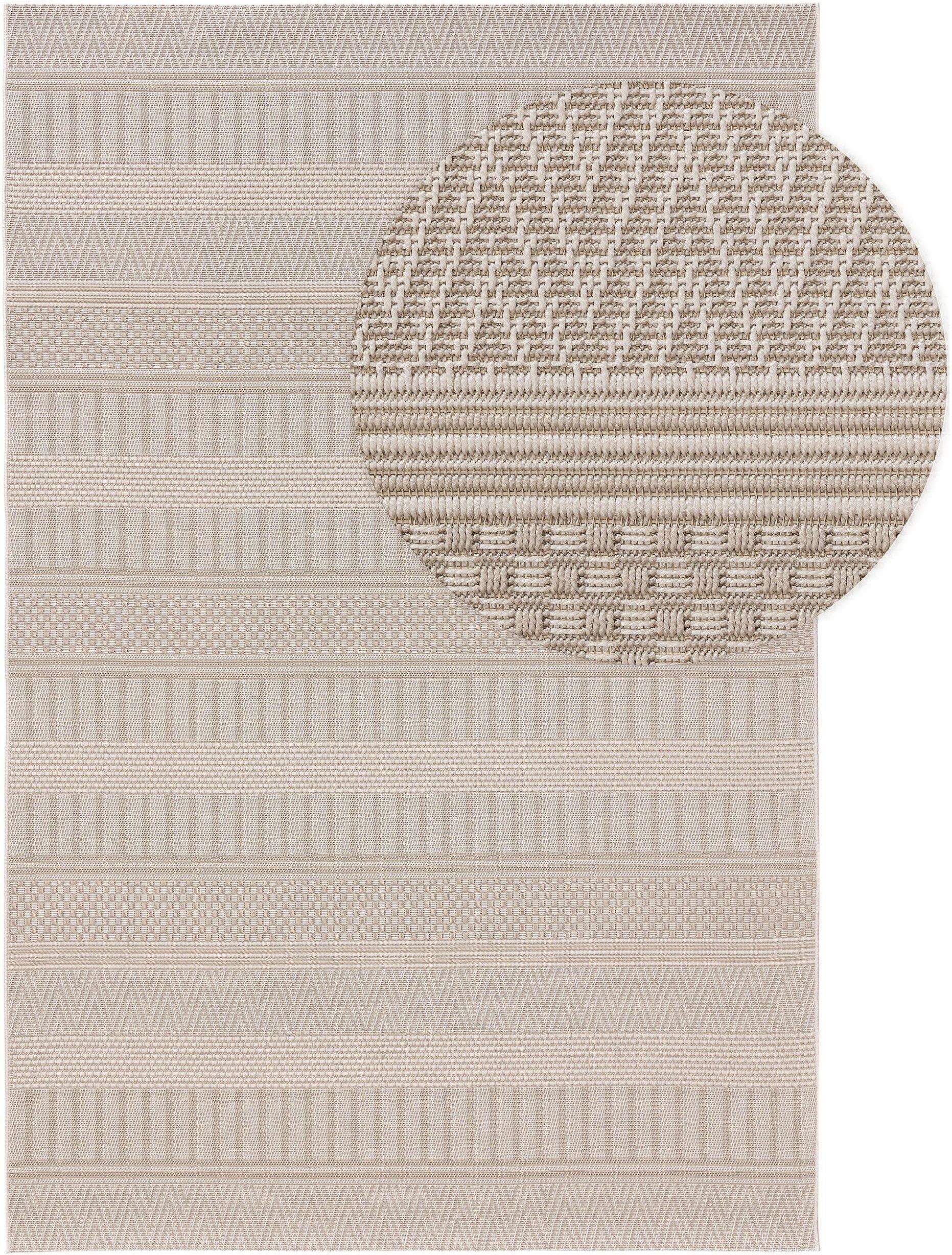 Benuta Alfombra de exterior & interior beige 200x290