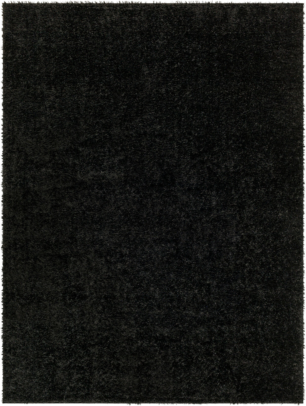 Surya Alfombra shaggy moderna nero 160x213