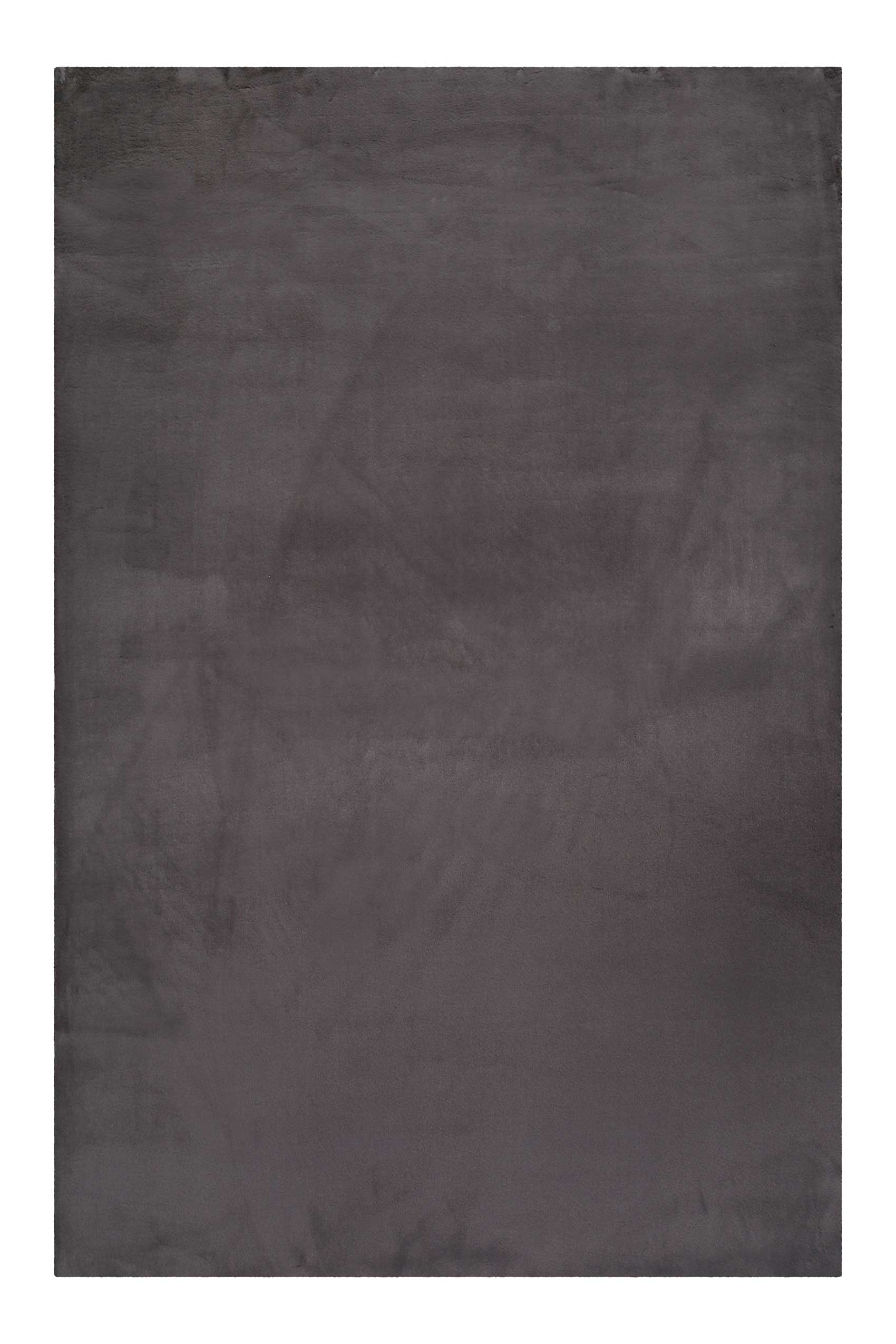 Esprit Alfombra efecto piel de conejo gris para salon, dormitorio 200x200