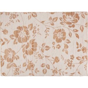 Maisons du Monde Alfombra de yute, lana y algodón con jacquard y flores reversible160x230 cm Maisons du Monde Alfombra de yute, lana y algodón con jacquard y flores reversible160x230 cm