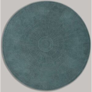 Maisons du Monde Alfombra redonda tufteada de lana verde oscuro, Ø 180 cm Maisons du Monde Alfombra redonda tufteada de lana verde oscuro, Ø 180 cm