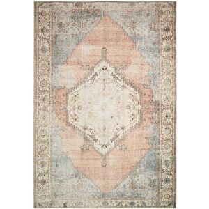 Nazar Alfombra oriental vintage azul y rosa pastel - 200x290 Nazar Alfombra oriental vintage azul y rosa pastel - 200x290