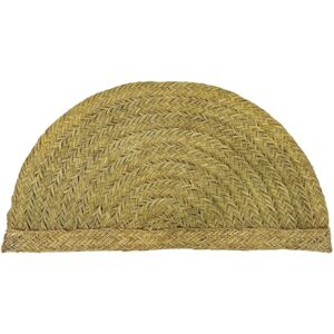 NATYAL Alfombra de esparto con forma de media luna 160x80cm NATYAL Alfombra de esparto con forma de media luna 160x80cm