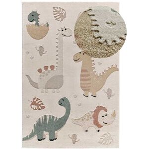 Atticgo Alfombra infantil dinosaurios blanco/multicolor, 120x170 cm Atticgo Alfombra infantil dinosaurios blanco/multicolor, 120x170 cm