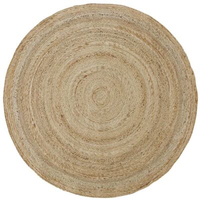 Maisons du Monde Alfombra redonda de yute trenzado beige Ø 150 cm Maisons du Monde Alfombra redonda de yute trenzado beige Ø 150 cm