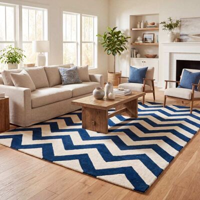Safavieh - Crosby - Azul - 150x90 cm - Alfombra Safavieh - Crosby - Azul - 150x90 cm - Alfombra