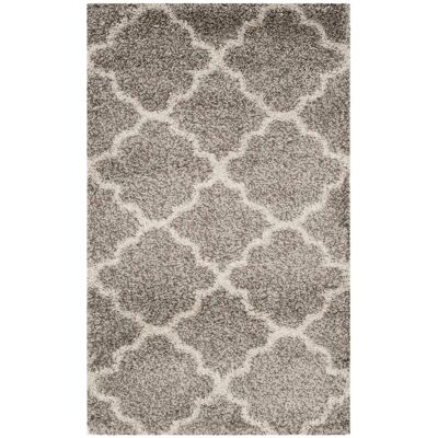 Safavieh Alfombra de polipropileno gris/blanco, 122 x 183 cm Safavieh Alfombra de polipropileno gris/blanco, 122 x 183 cm