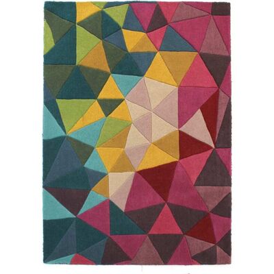 Flair Rugs Alfombra de lana marrón, amarillo, verde, azul y beige 160x230cm Flair Rugs Alfombra de lana marrón, amarillo, verde, azul y beige 160x230cm