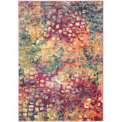 Safavieh Monaco Collection Pink and Multicolor Rug Safavieh Monaco Collection Pink and Multicolor Rug