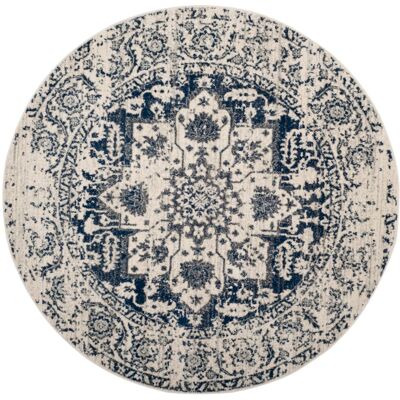 Alfombra redonda Merryl de Safavieh - Textil, Azul, 200x200 cm - Alfombra Alfombra redonda Merryl de Safavieh - Textil, Azul, 200x200 cm - Alfombra