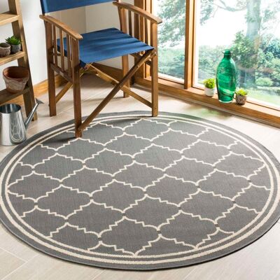 Safavieh - Courtyard - Gris/Beige - 160x160 cm - Rug Safavieh - Courtyard - Gris/Beige - 160x160 cm - Rug