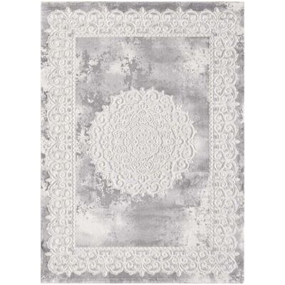 Un amour de tapis Alfombra oriental con estampado étnico, ideal para salón, gris 300x400 Un amour de tapis Alfombra oriental con estampado étnico, ideal para salón, gris 300x400