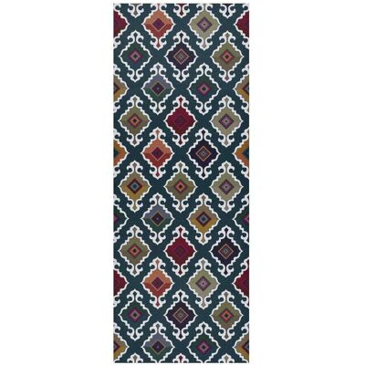 Atticgo Alfombra de cocina lavable étnica verde/multicolor 52x200 cm Atticgo Alfombra de cocina lavable étnica verde/multicolor 52x200 cm